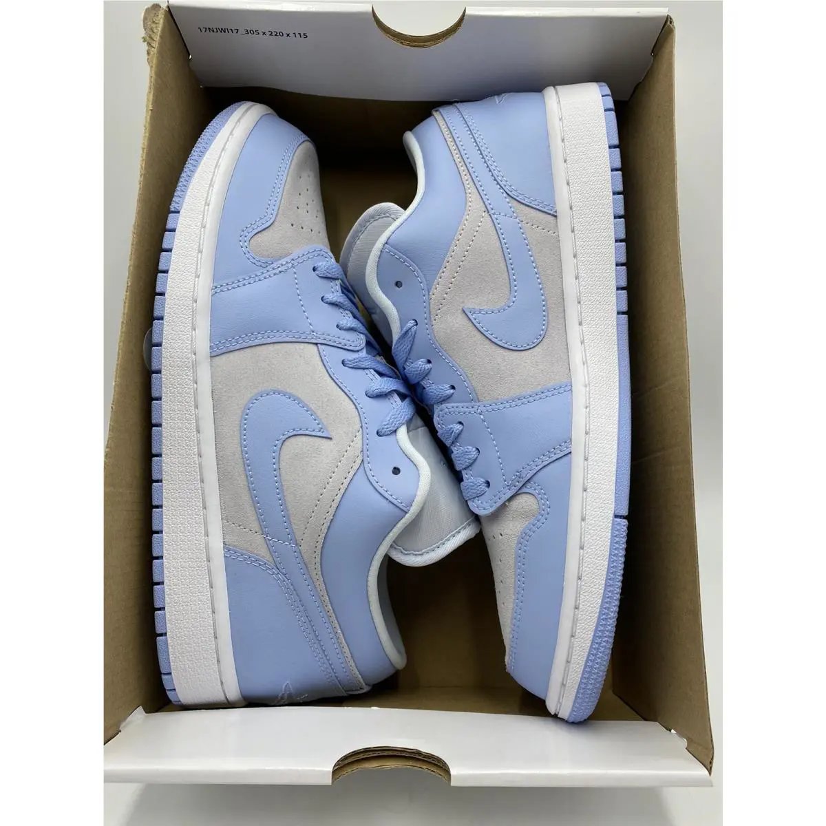 Nike shoes - Nike Air Jordan 1 - Air - DC0774 050 - Grey/White-Blue (UPC: 195243797975) 6