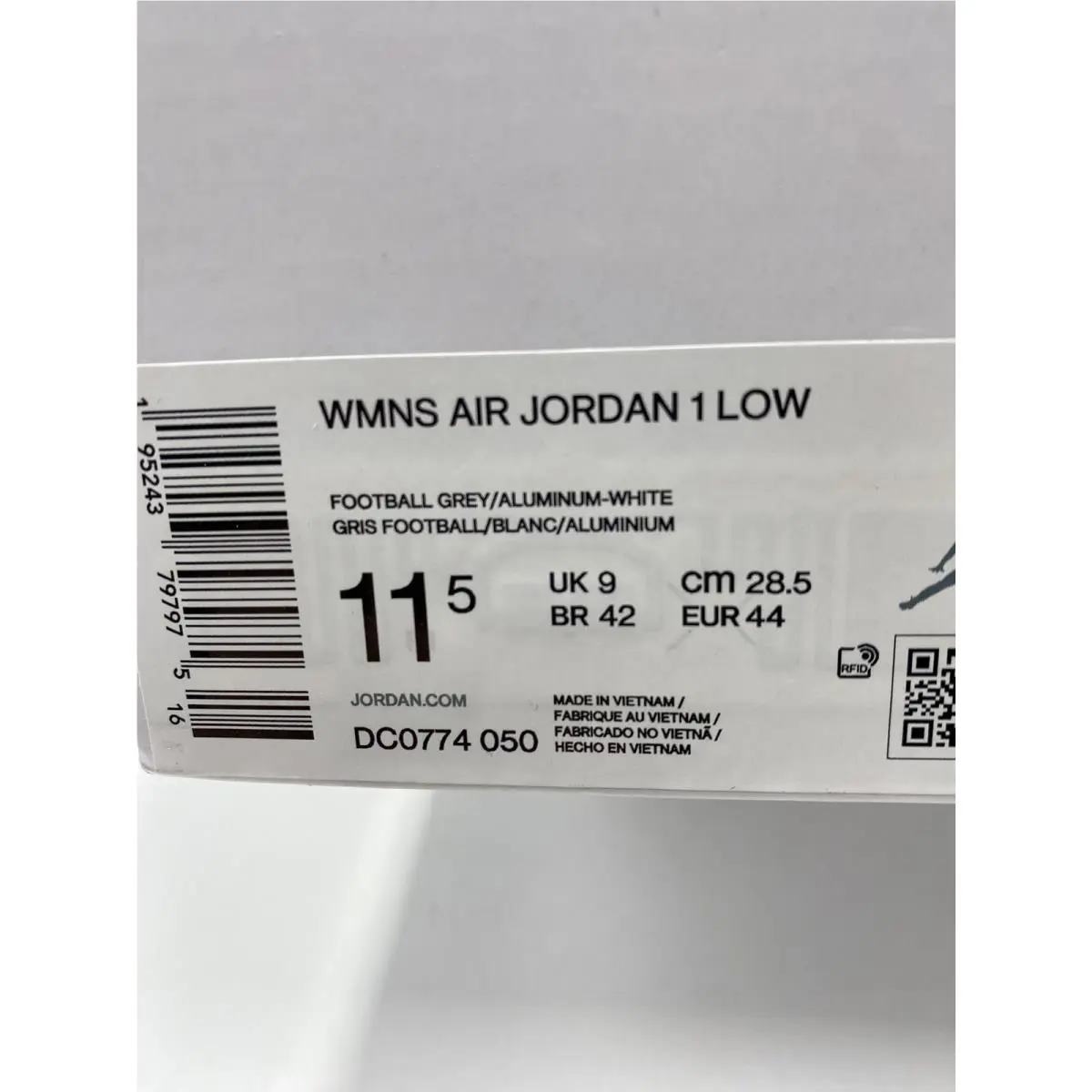 Nike shoes - Nike Air Jordan 1 - Air - DC0774 050 - Grey/White-Blue (UPC: 195243797975) 7