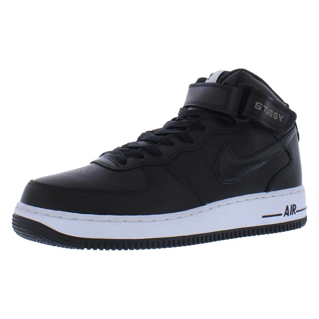 Air Force 1 `07 Mid Sp Unisex Shoes Size 7 Color: Black/black/black by Nike