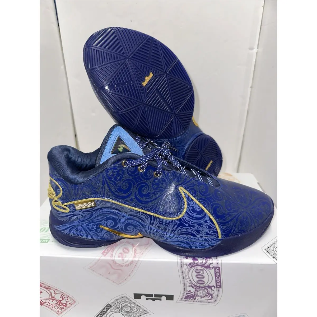 Men’s Nike Lebron 22 Nrg Monopoly Token Deep Royal / Gold HV5145-400 Sz 12.5