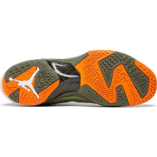 Nike shoes - Air Jordan 12 - Air - DV6255-300 - Oil Green, Black & Orange (UPC: 196154178860) 1