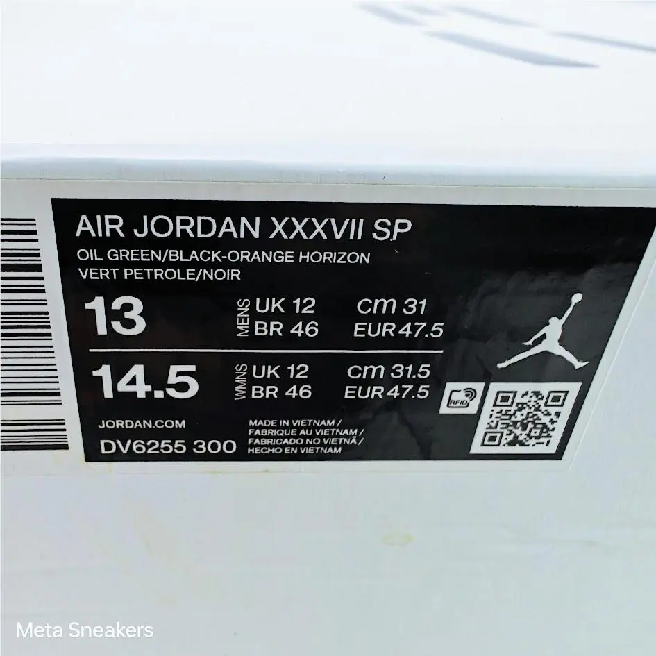 Nike shoes - Air Jordan 37 - Air - DV6255-300 - Oil Green/Orange Horizon/Twilight Marsh/Black 0