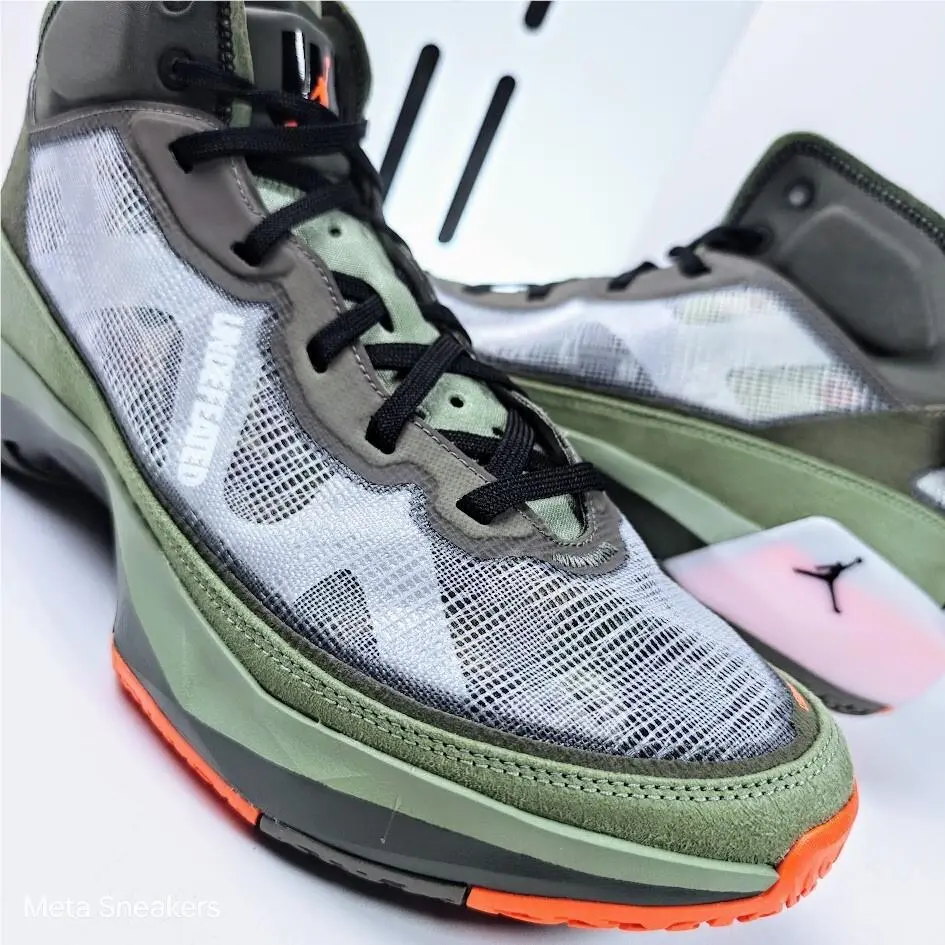 Nike shoes - Air Jordan 37 - Air - DV6255-300 - Oil Green/Orange Horizon/Twilight Marsh/Black 5