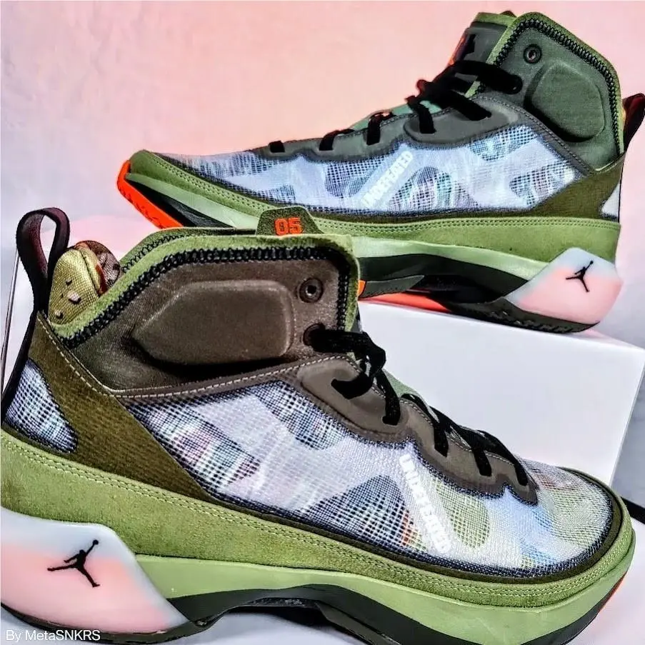 Nike shoes - Air Jordan 37 - Air - DV6255-300 - Oil Green/Orange Horizon/Twilight Marsh/Black 6