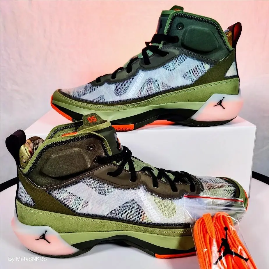 Nike shoes - Air Jordan 37 - Air - DV6255-300 - Oil Green/Orange Horizon/Twilight Marsh/Black 7