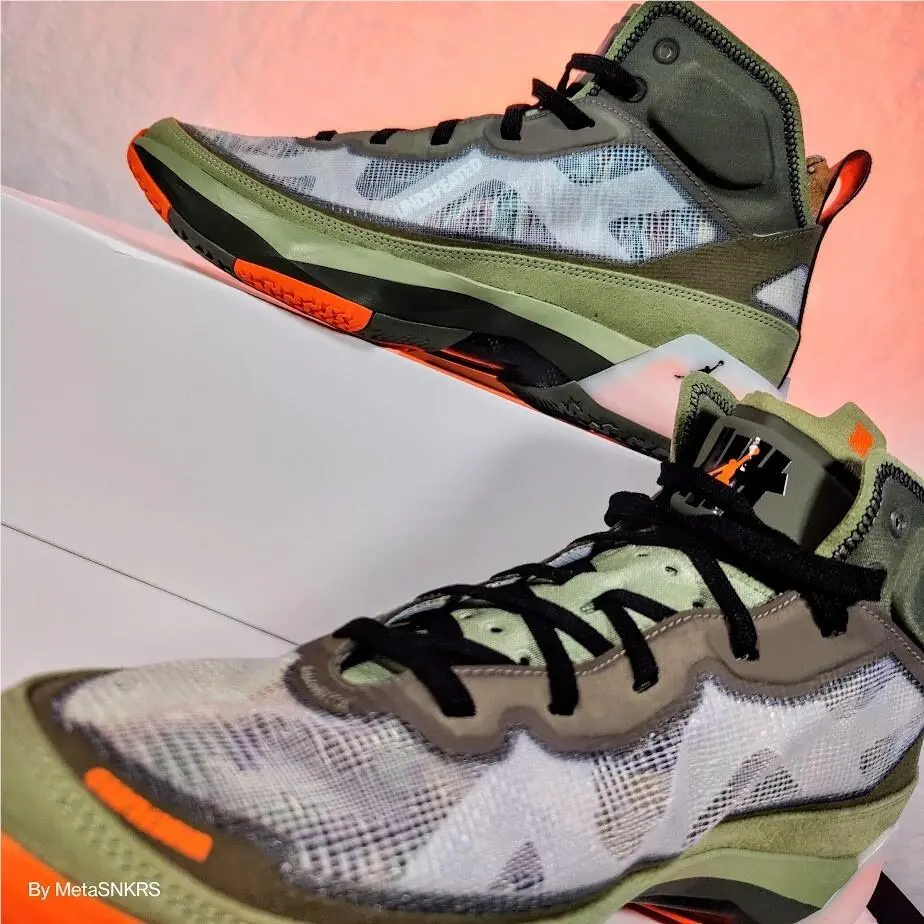 Nike shoes - Air Jordan 37 - Air - DV6255-300 - Oil Green/Orange Horizon/Twilight Marsh/Black 13