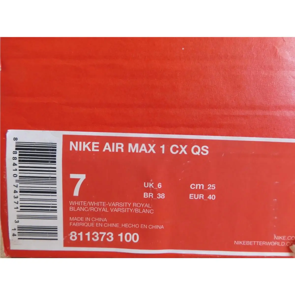 Nike shoes - Nike Air Max 1 - Air Max - 811373-100 - White (UPC: 888410743713) 6