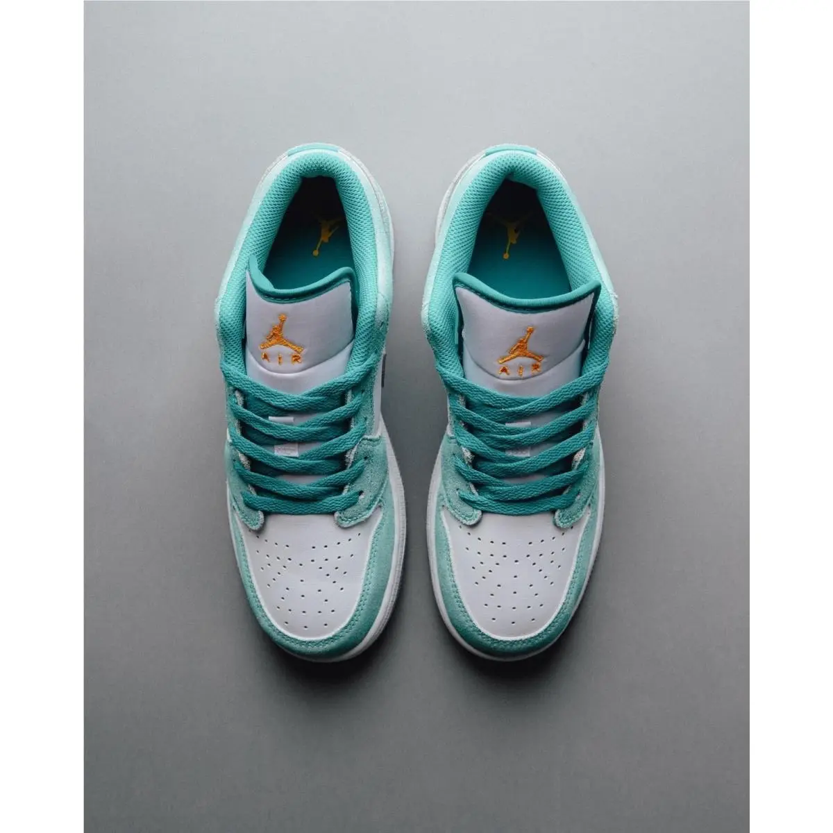 Nike shoes - Nike Kids Air Jordan 1 Low - DO8244 301 - Teal White (UPC: 196148835250) 2