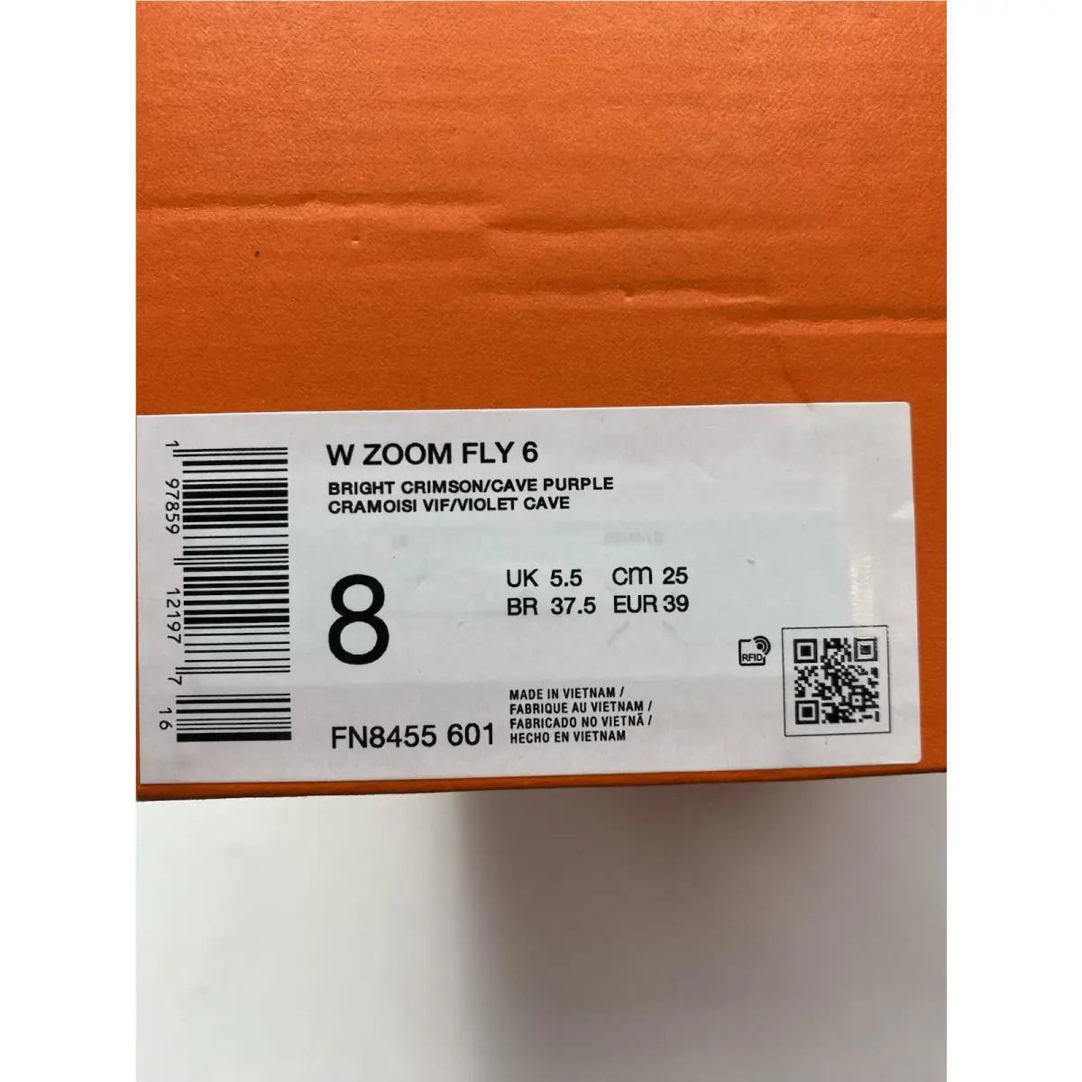 Nike shoes - Nike Zoom Fly - Zoom Fly - FN8455 601 - Bright Crimson/Cave Purple (UPC: 197859121977) 6