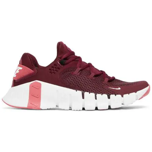 Nike Free Metcon 4 Dark Beetroot Red Black White CZ0596-669 Women`s 8 - Red
