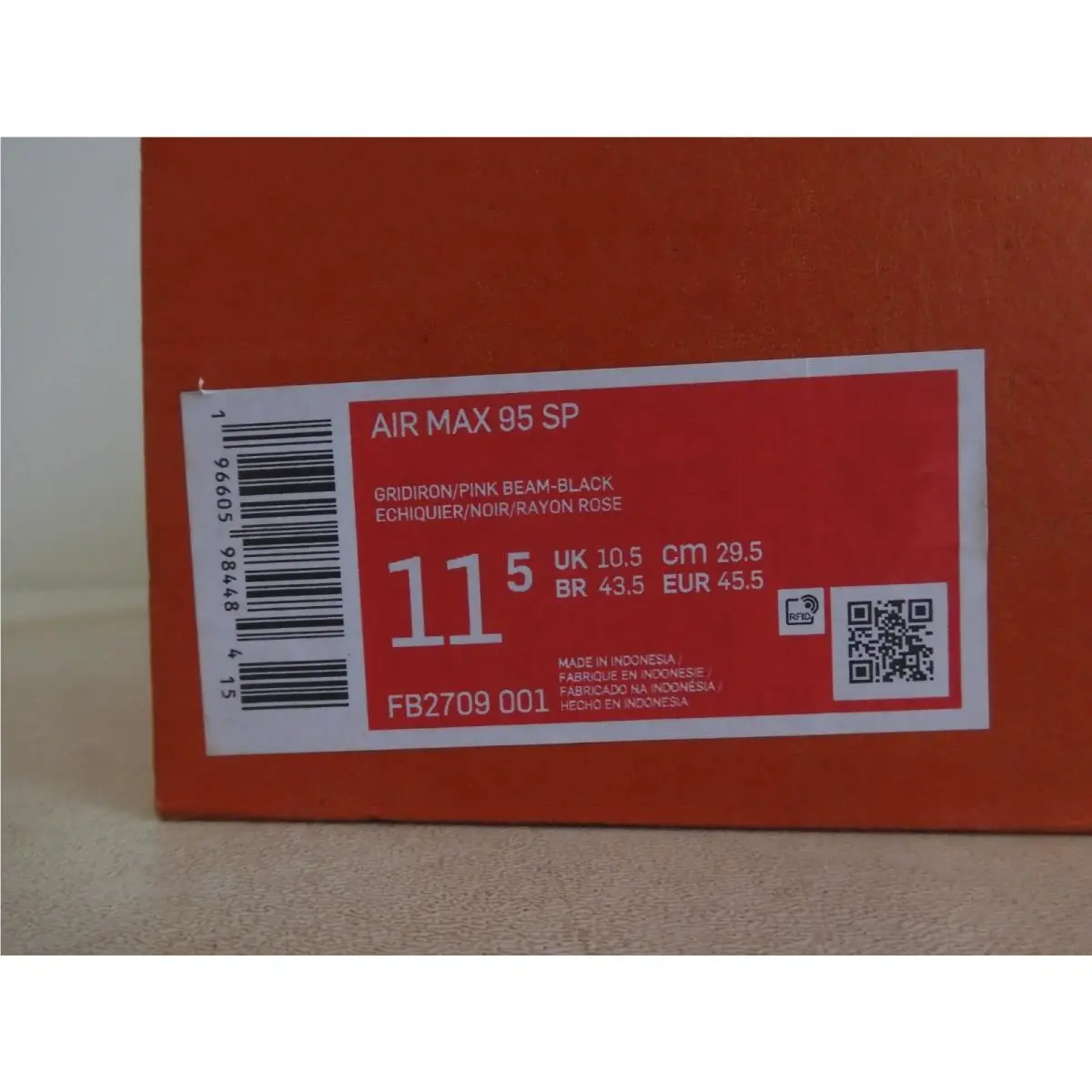 Nike shoes - Nike Air Max 95 - Air Max - FB2709-001 - Black (UPC: 196605984484) 8