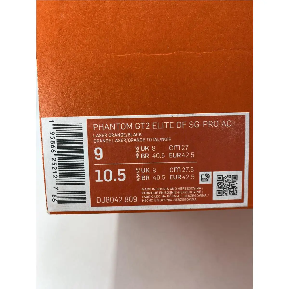 Nike shoes - Nike Phantom GT2 - Phantom - DJ8042 809 - Laser orange/Black (UPC: 195866252127) 6