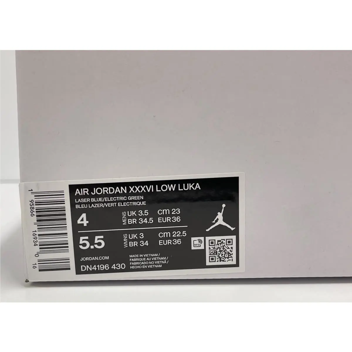 Nike shoes - Air Jordan 36 - Air - DN4196-430 - Luka Doncic` Blue (UPC: 195866169340) 9