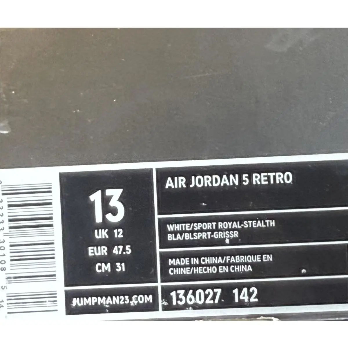 Nike shoes - Air Jordan 5 - Air - 136027-142 - White 8