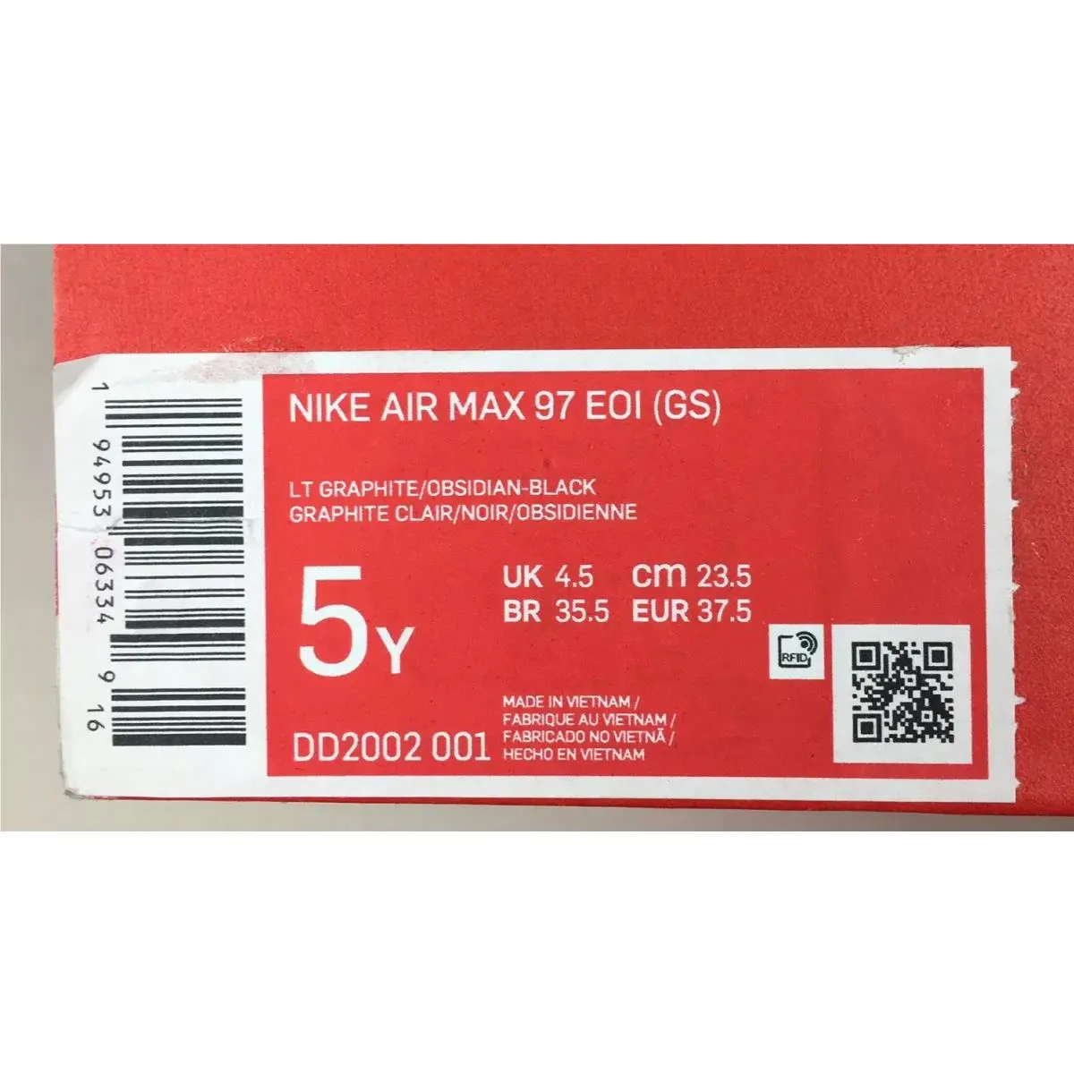 Nike shoes - Nike Air Max 97 - Air Max - DD2002-001 - Light Graphite/Obsidian Black (UPC: 0194953063349) 8