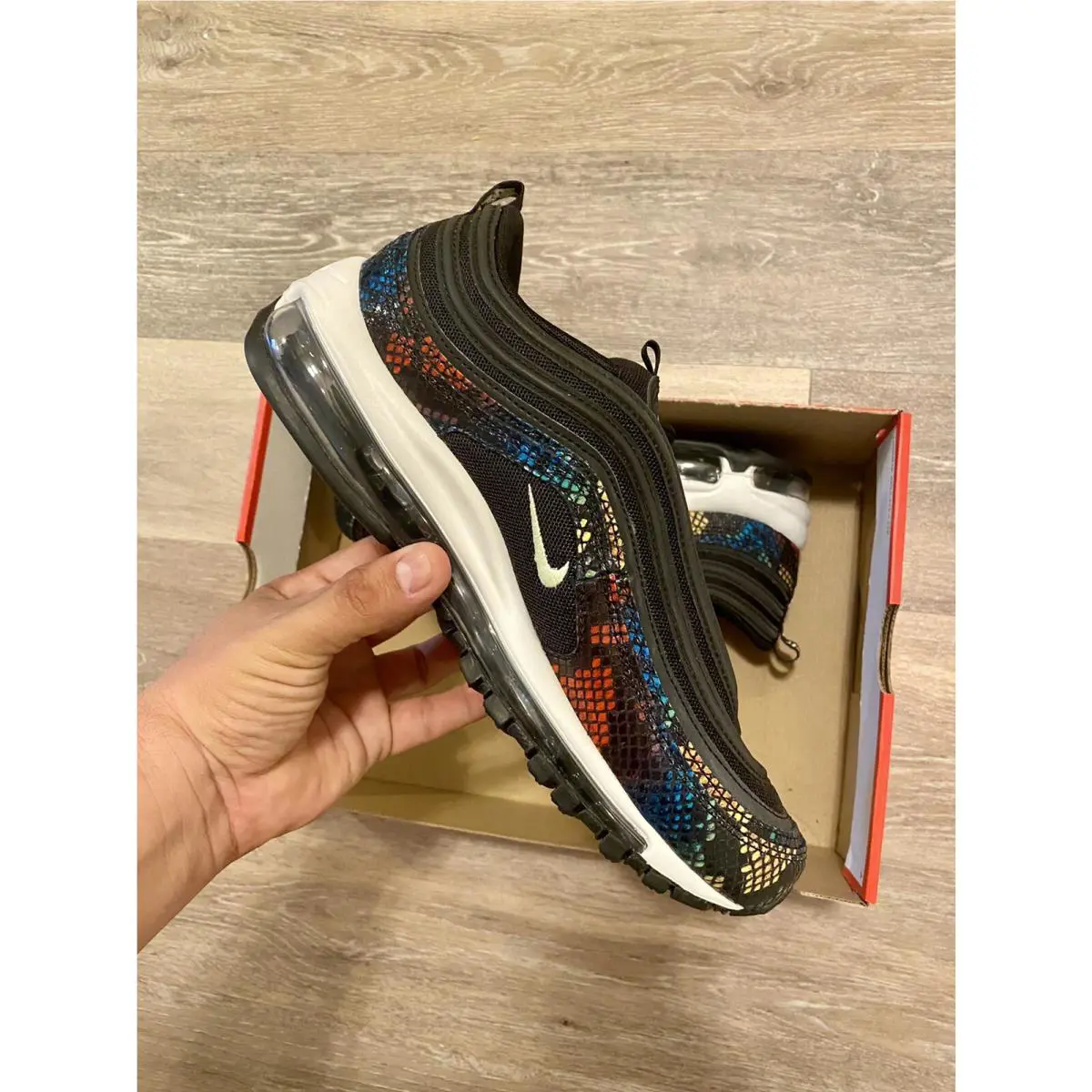 Nike shoes - Nike Air Max 97 SE - CW5595-002 - Black-Light Liquid Lime-Multicolor (UPC: 194501203081) 8