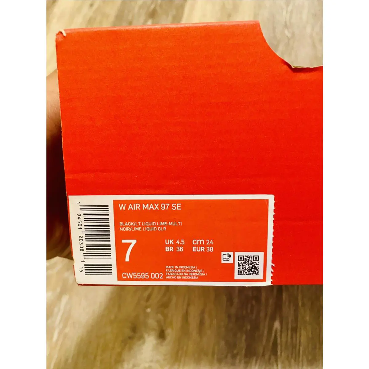 Nike shoes - Nike Air Max 97 SE - CW5595-002 - Black-Light Liquid Lime-Multicolor (UPC: 194501203081) 10