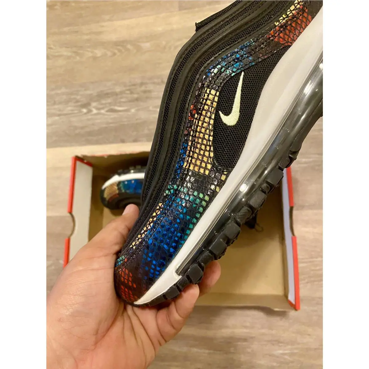 Nike shoes - Nike Air Max 97 SE - CW5595-002 - Black-Light Liquid Lime-Multicolor (UPC: 194501203081) 2