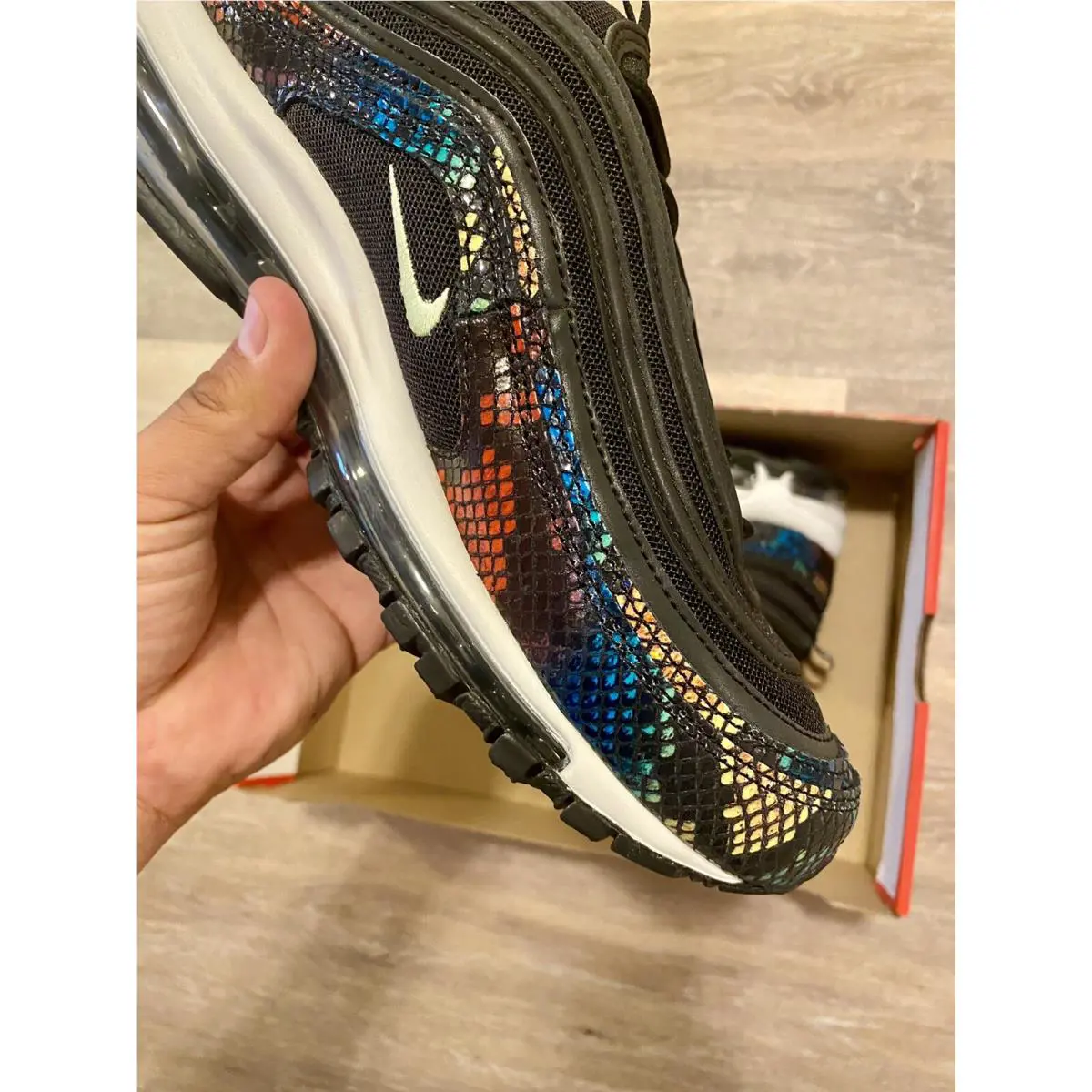 Nike shoes - Nike Air Max 97 SE - CW5595-002 - Black-Light Liquid Lime-Multicolor (UPC: 194501203081) 7