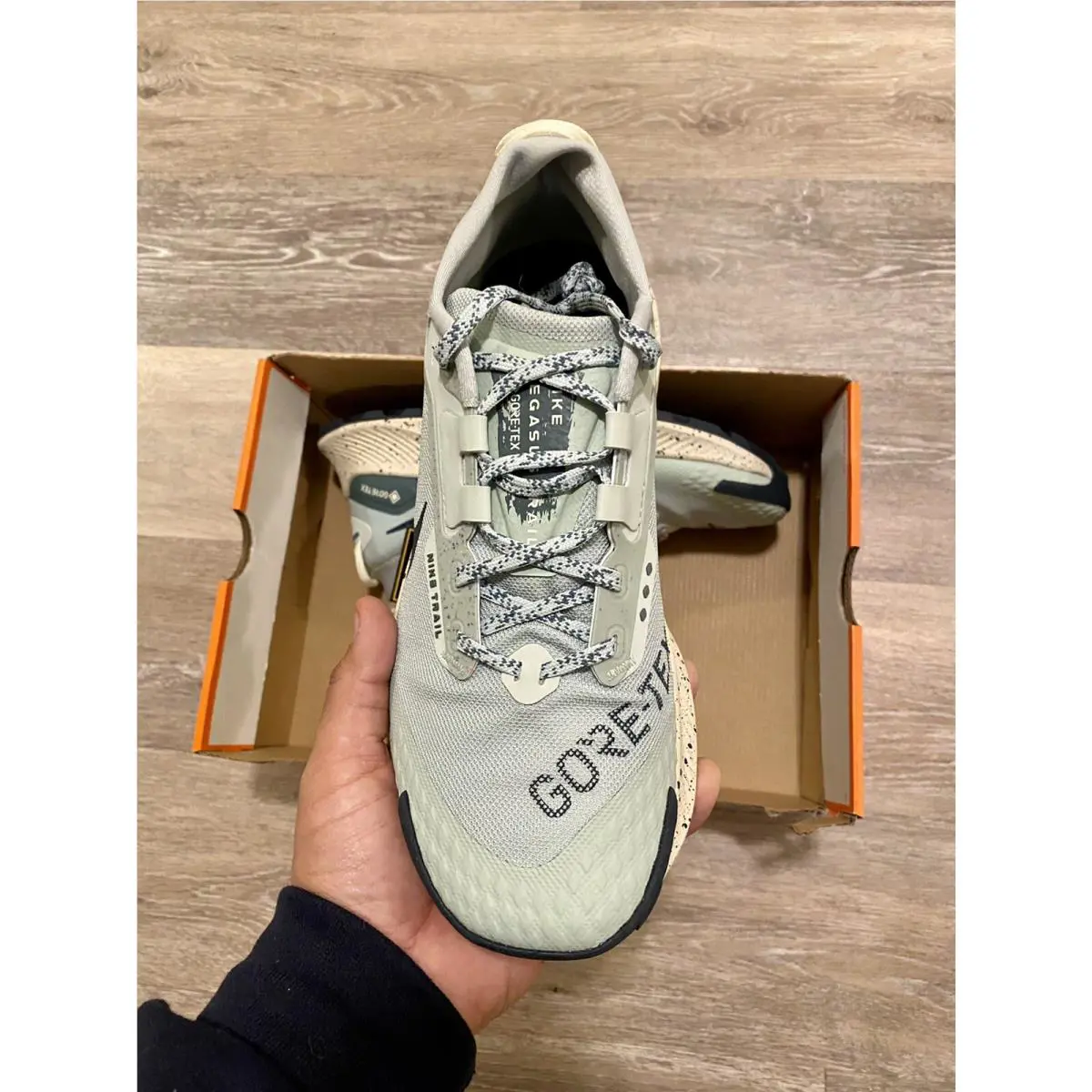 Nike shoes - Nike Pegasus Trail 3 GTX - DC8794-003 - Seafoam-Armory Navy-Hasta (UPC: 195242079614) 4