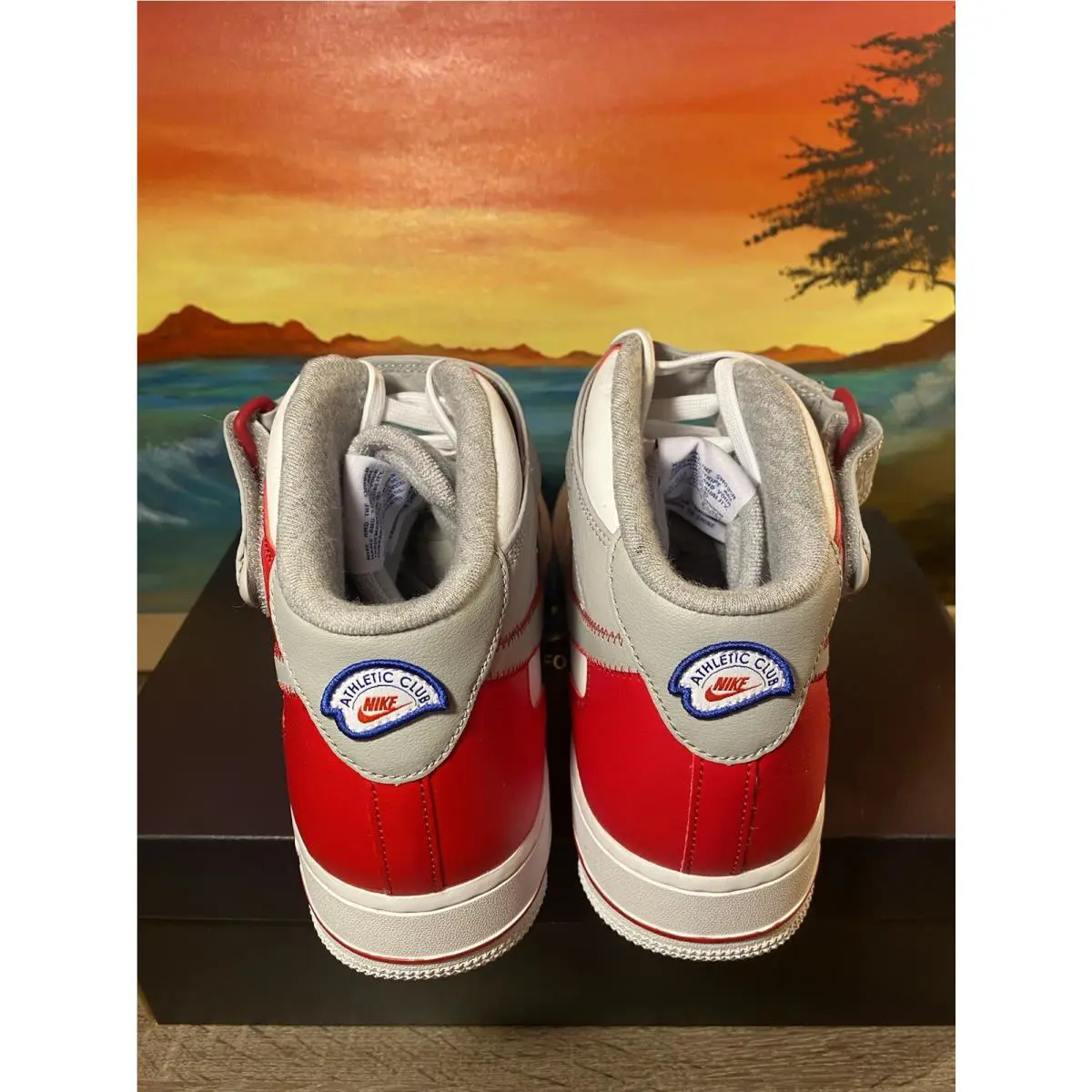 Nike shoes - Nike Air Force 1 `07 LV8 - DH7451-100 - WHITE/GYM RED/WHITE/LIGHT SMOKE GREY 2