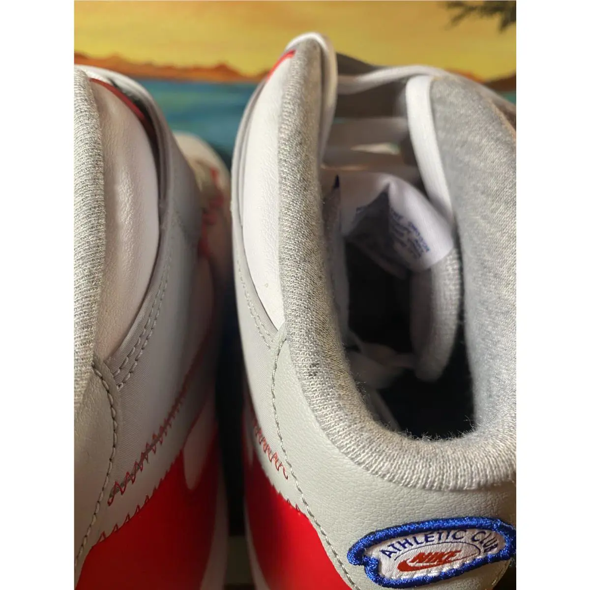 Nike shoes - Nike Air Force 1 `07 LV8 - DH7451-100 - WHITE/GYM RED/WHITE/LIGHT SMOKE GREY 3