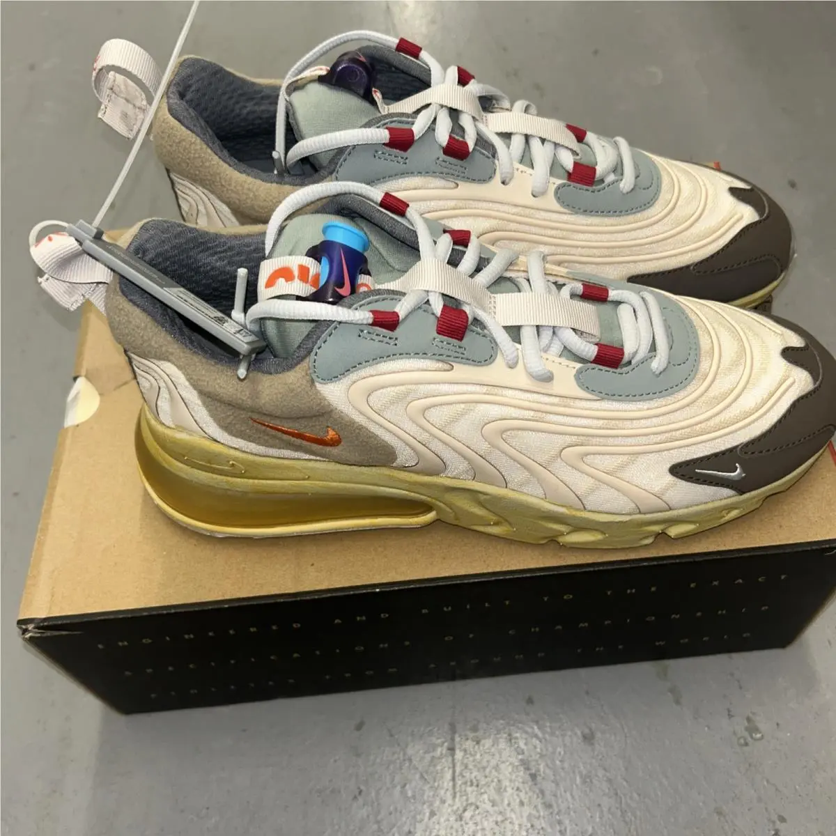 Nike shoes - Nike Air Max 270 React - CT2864-200 - Ivory (UPC: 0194275007236) 1