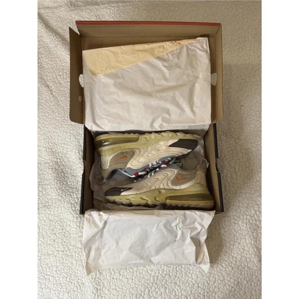 Nike shoes - Nike Air Max 270 React - CT2864-200 - Ivory (UPC: 0194275007205) 1