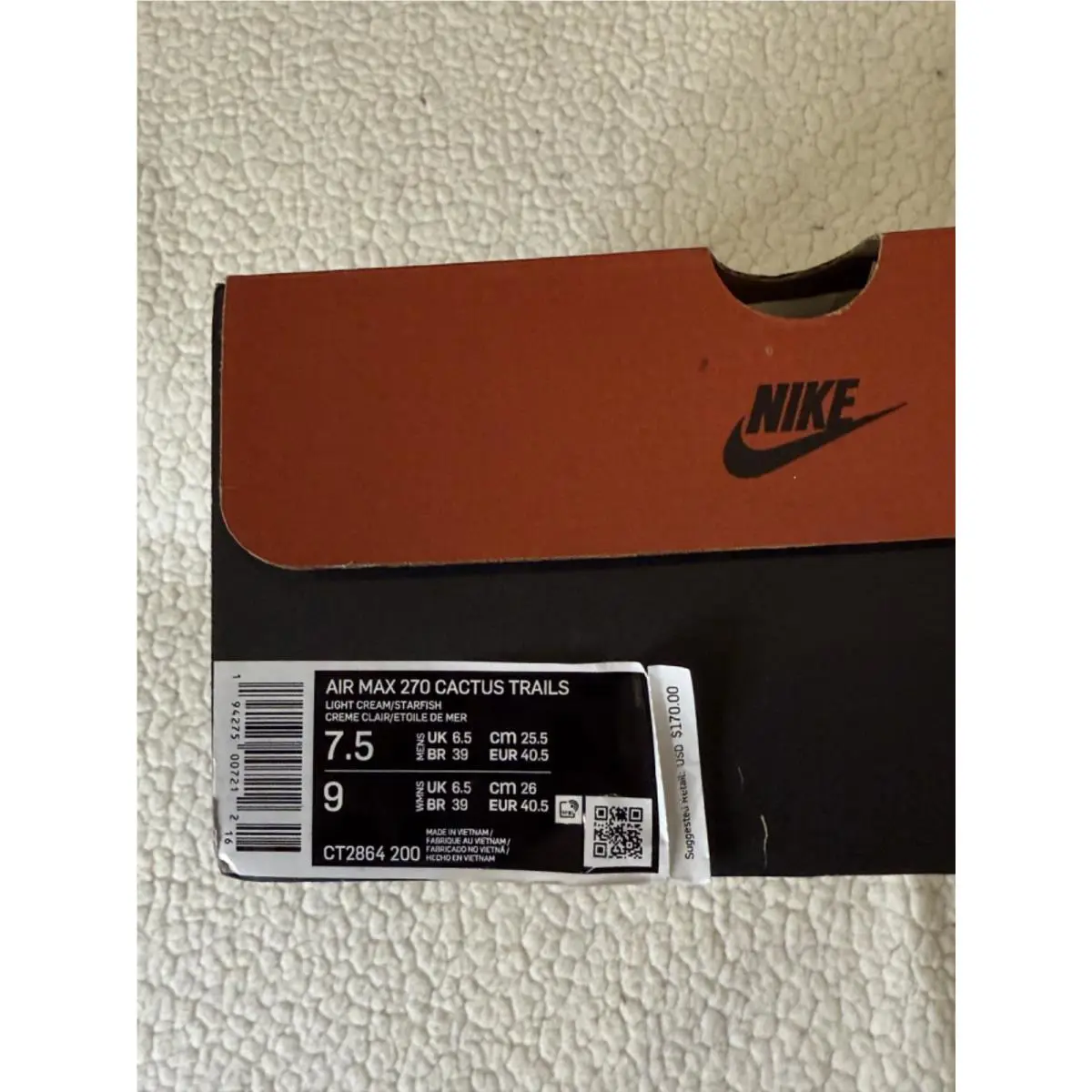 Nike shoes - Nike Air Max 270 React - CT2864-200 - Ivory (UPC: 0194275007205) 2