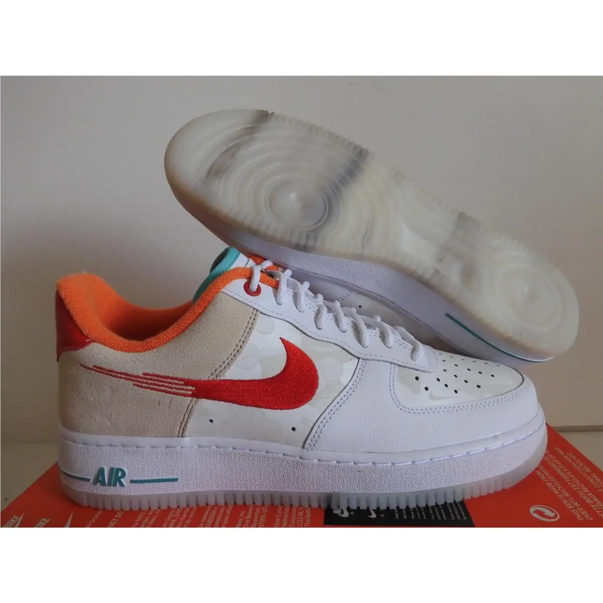 Nike Air Force 1 07 Premium Leap High Summit White-univ Red SZ 10 FD4205-161