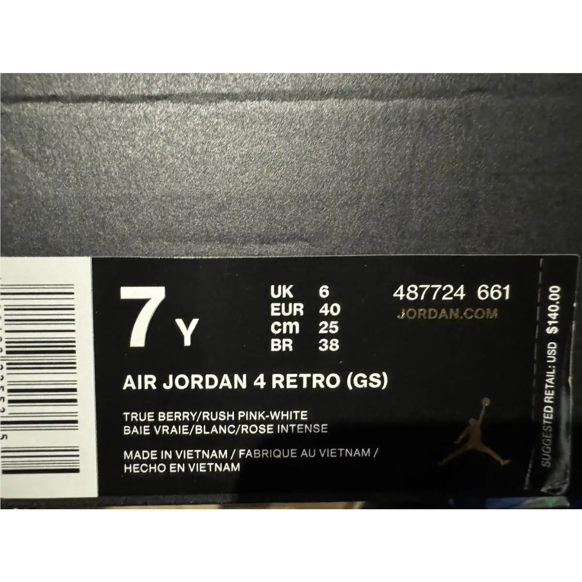 Nike shoes - Air Jordan 4 - Air - 487724-661 - Black/Varsity Royal-White 8