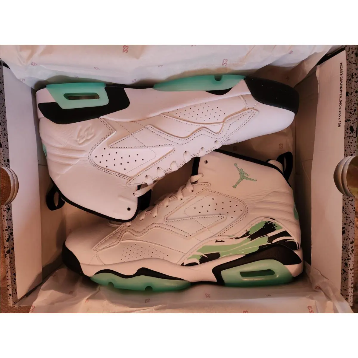 Nike shoes - Air Jordan MVP - Air MVP - DZ4475-103 - White / Green Glow / Black 5