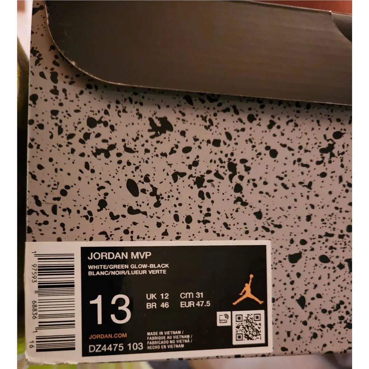 Nike shoes - Air Jordan MVP - Air MVP - DZ4475-103 - White / Green Glow / Black 6