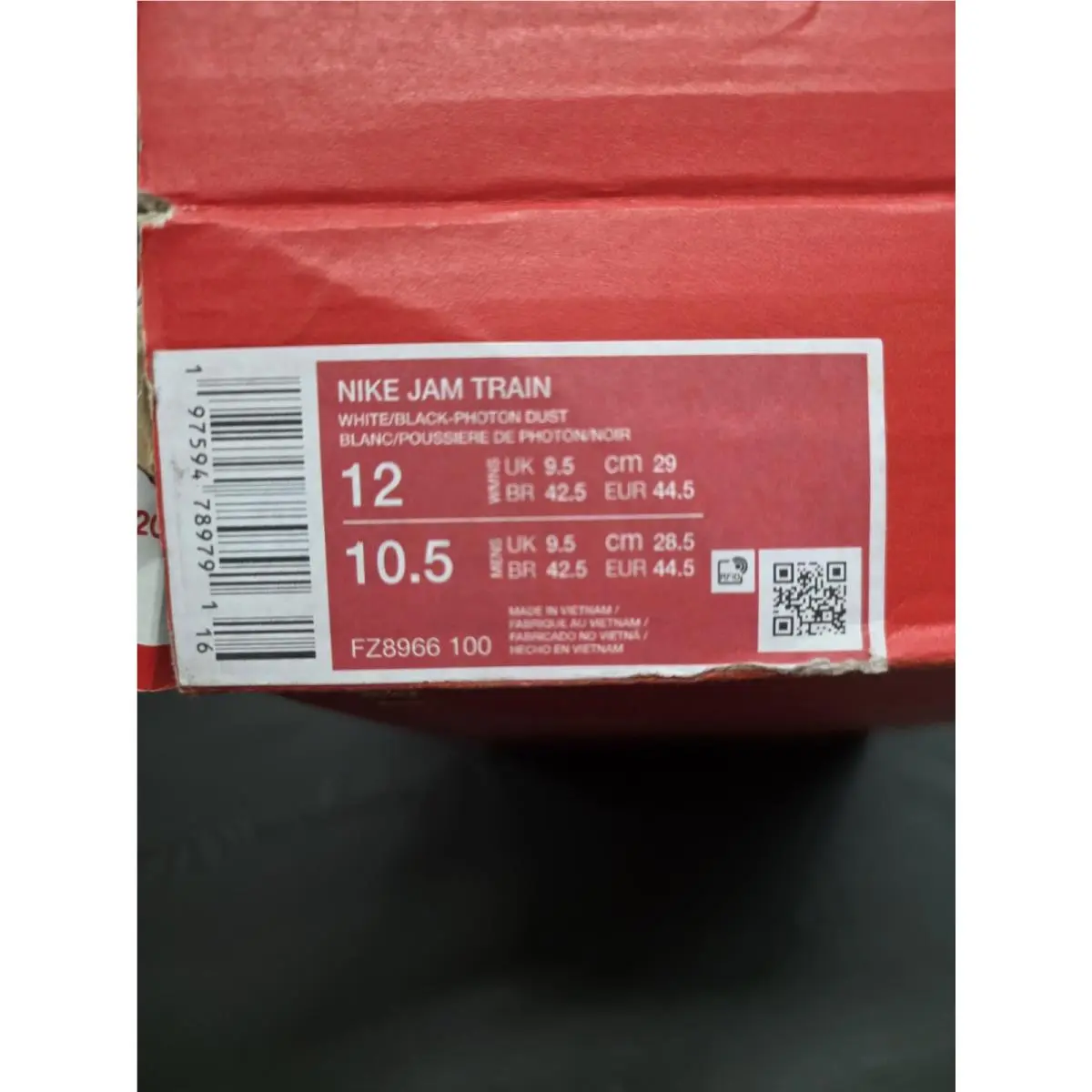 Nike shoes - Nike Jam Train - Jam Train - FZ8966-100 - White, Manufacturer: White/Photon Dust/Platinum Tint/Black 3