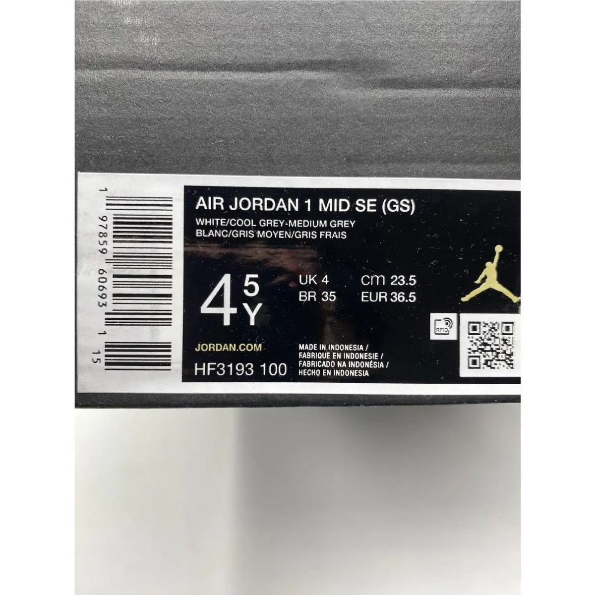 Nike shoes - Nike Air Jordan 1 - Air - HF3193 100 - White (UPC: 197859606931) 6