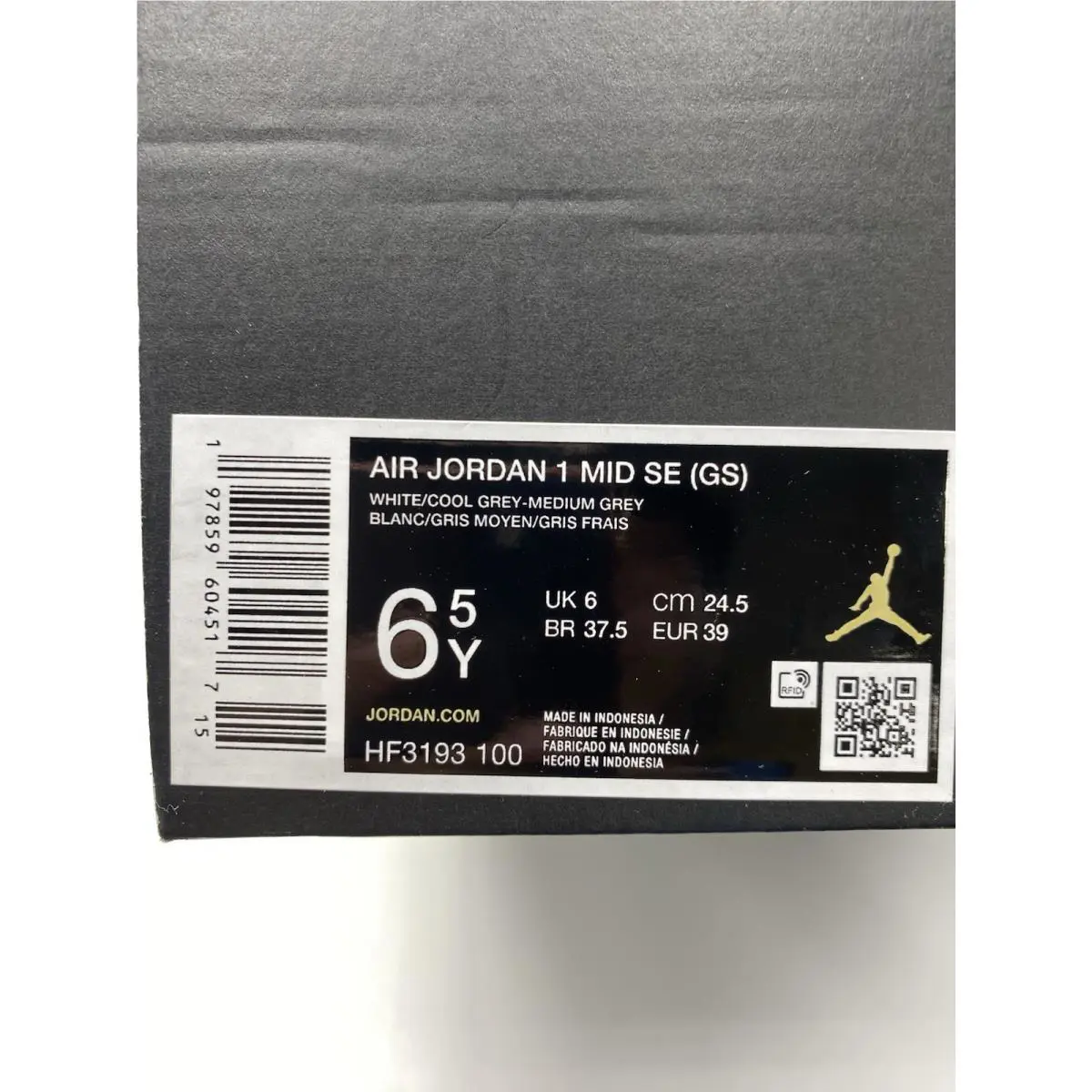 Nike shoes - Nike Air Jordan 1 - Air - HF3193 100 - White (UPC: 197859606931) 6