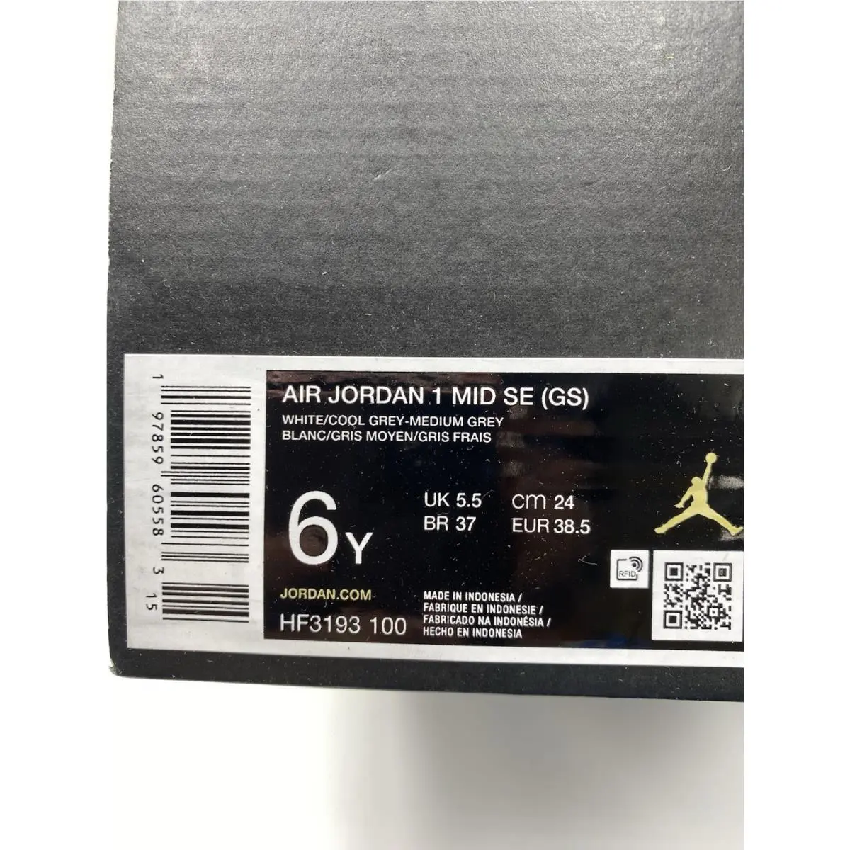 Nike shoes - Nike Air Jordan 1 - Air - HF3193 100 - White (UPC: 197859606931) 6