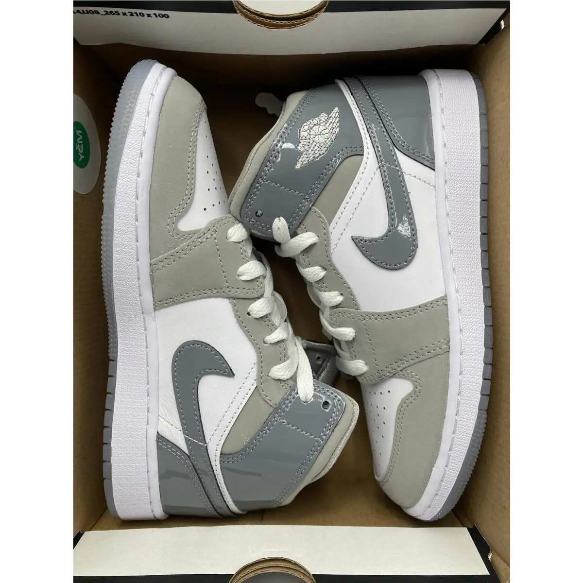 Nike shoes - Nike Air Jordan 1 - Air - HF3193 100 - White (UPC: 197859606931) 5