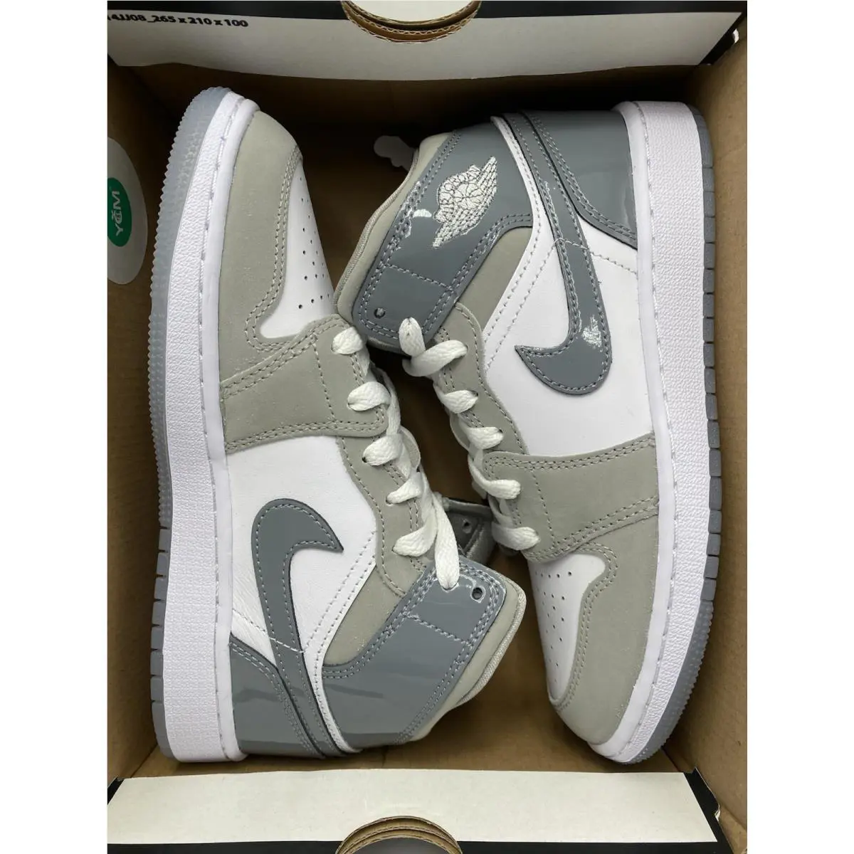Nike shoes - Nike Air Jordan 1 - Air - HF3193 100 - White (UPC: 197859606931) 5