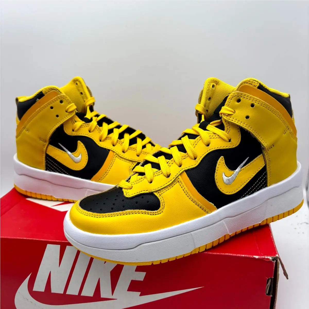 Nike shoes - Nike Dunk High Up DH3718-001 - DH3718-001 - Black University Gold (UPC: 195243643777) 4