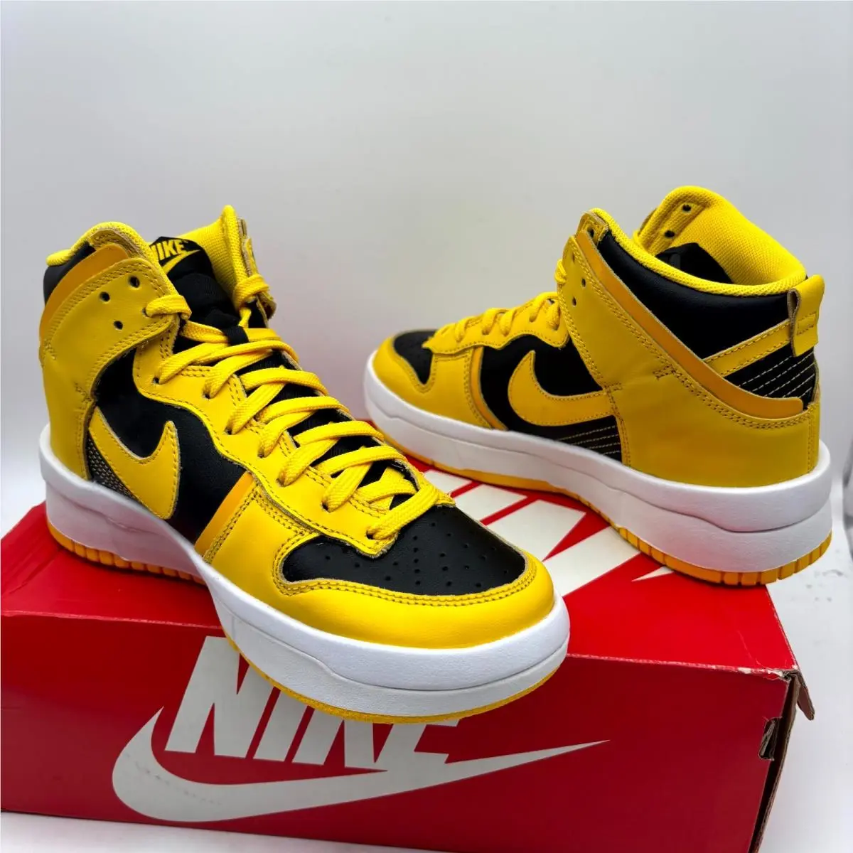 Nike shoes - Nike Dunk High Up DH3718-001 - DH3718-001 - Black University Gold (UPC: 195243643777) 5