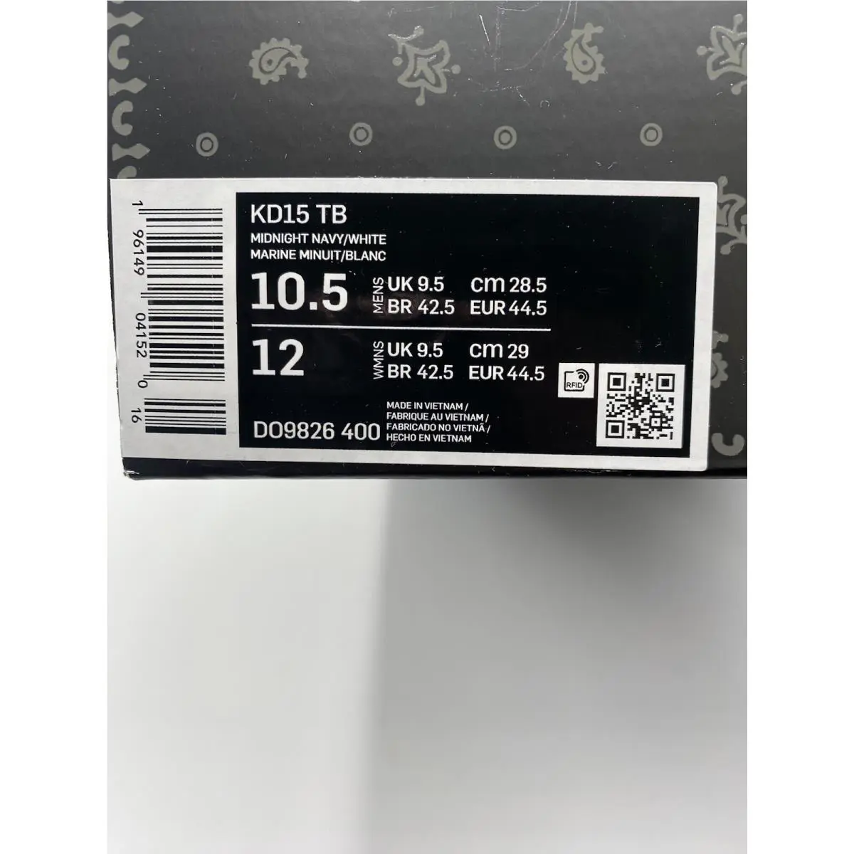 Nike shoes - Nike KD 15 - DO9826 400 - Midnight Navy/White (UPC: 196149041520) 6