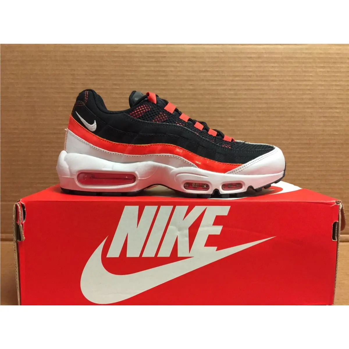 Nike Air Max 95 Black/vast Grey-team Orange Size 10.5 Mens