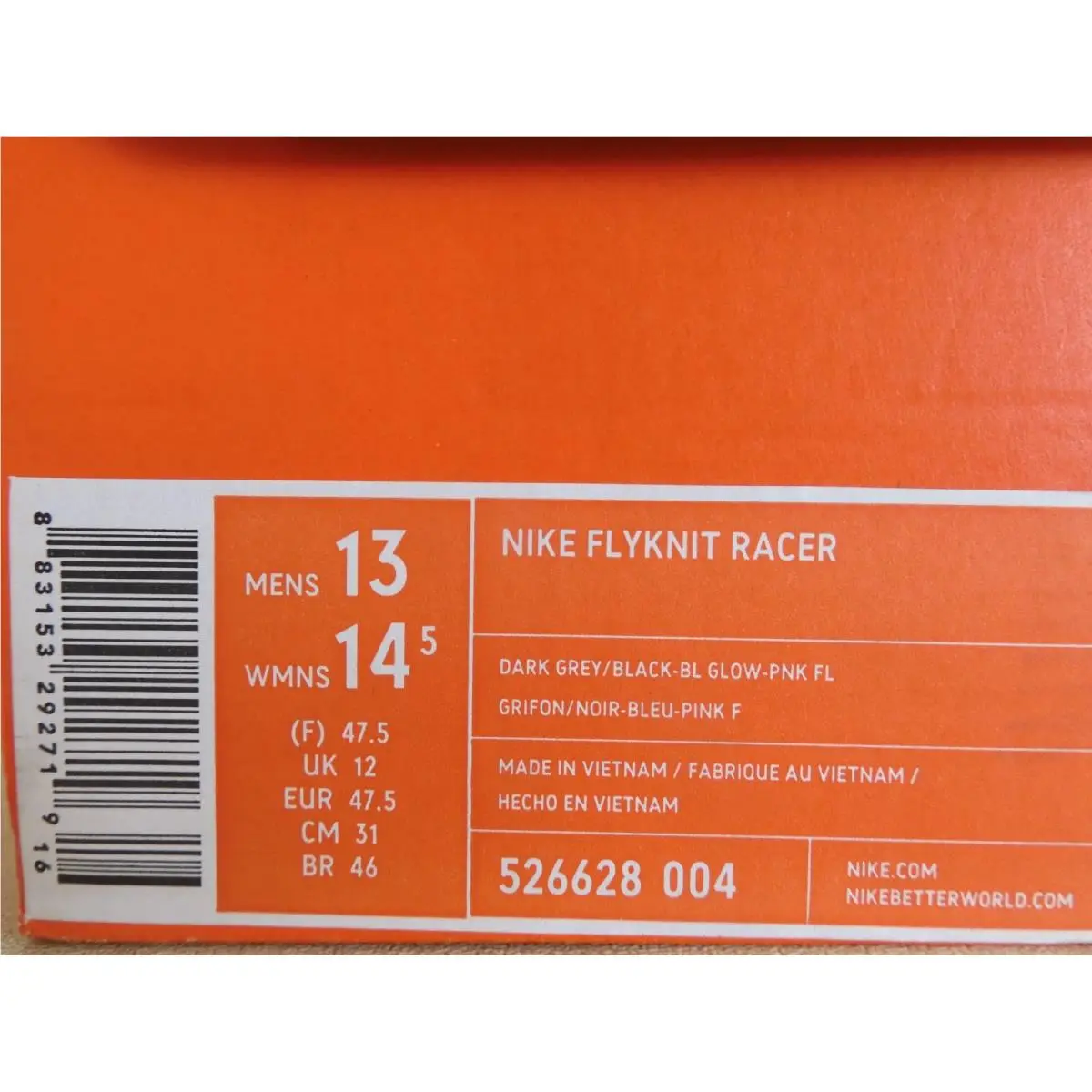 Nike shoes - Nike Flyknit Racer - Flyknit Racer - 526628-004 - Multicolor (UPC: 883153292221) 6