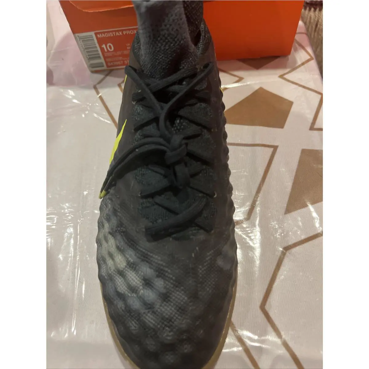 Nike shoes - Hypervenomx Proximo - Hypervenomx Proximo - 747484-008 - BLACK / BLACK-TTL ORANGE-RCR BL, Manufacturer: BLACK / BLACK-TTL ORANGE-RCR BL (UPC: 0887223763536) 10
