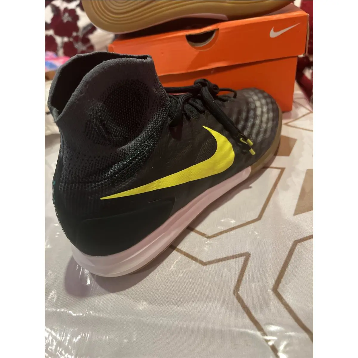 Nike shoes - Hypervenomx Proximo - Hypervenomx Proximo - 747484-008 - BLACK / BLACK-TTL ORANGE-RCR BL, Manufacturer: BLACK / BLACK-TTL ORANGE-RCR BL (UPC: 0887223763536) 11