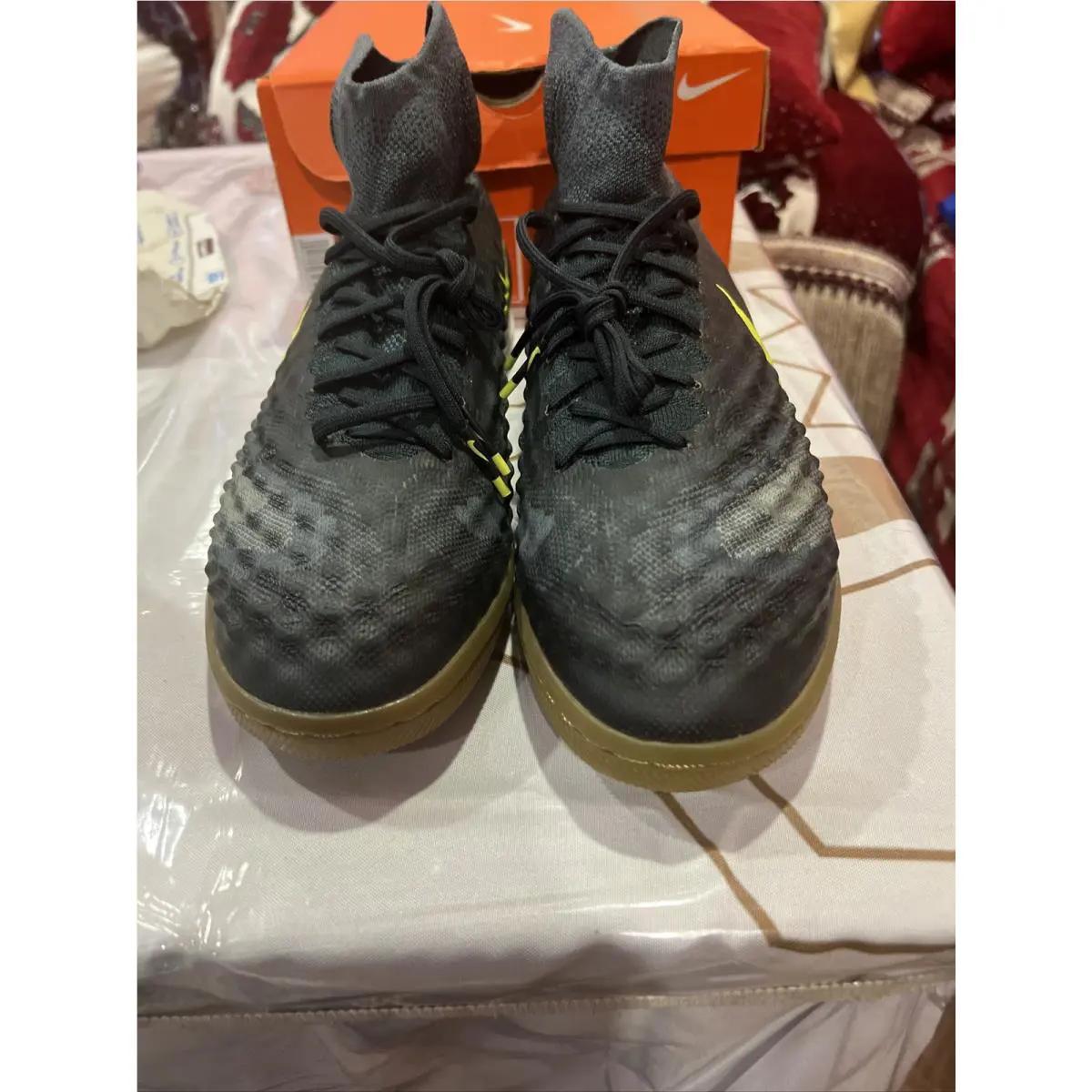Nike shoes - Hypervenomx Proximo - Hypervenomx Proximo - 747484-008 - BLACK / BLACK-TTL ORANGE-RCR BL, Manufacturer: BLACK / BLACK-TTL ORANGE-RCR BL (UPC: 0887223763536) 17