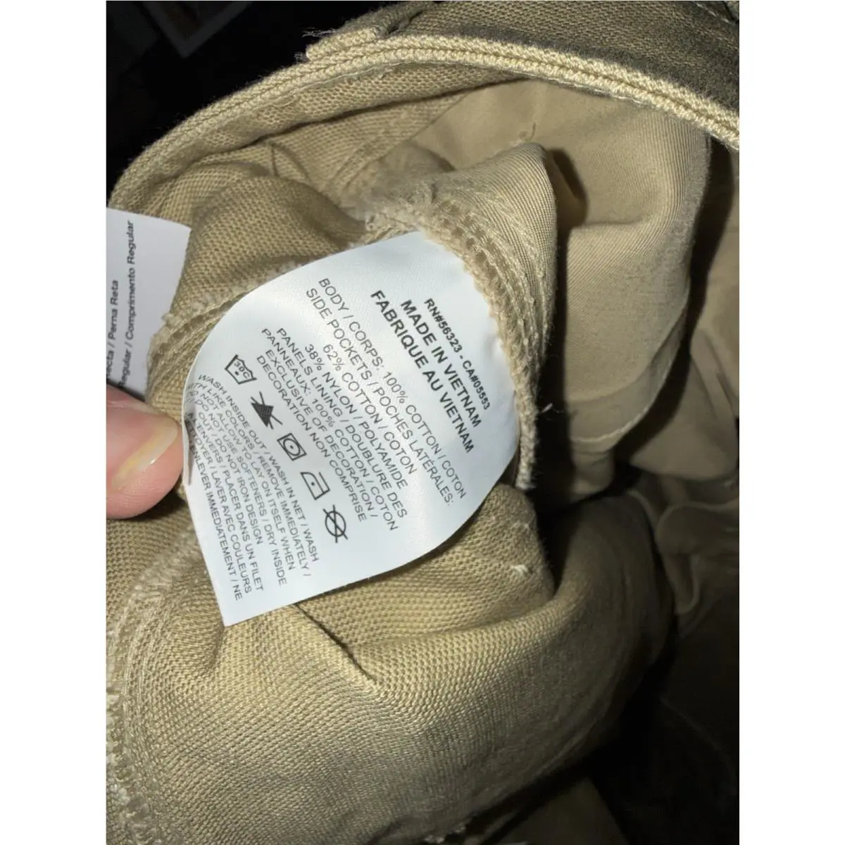 Nike clothing - Nike Life Carpenter Pants - Life Carpenter Pants - HJ8478-297 - Parachute Beige (UPC: 197860045378) 8
