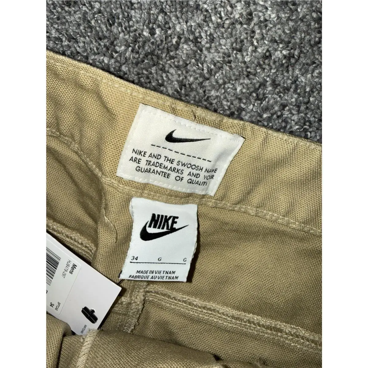 Nike clothing - Nike Life Carpenter Pants - Life Carpenter Pants - HJ8478-297 - Parachute Beige (UPC: 197860045378) 4