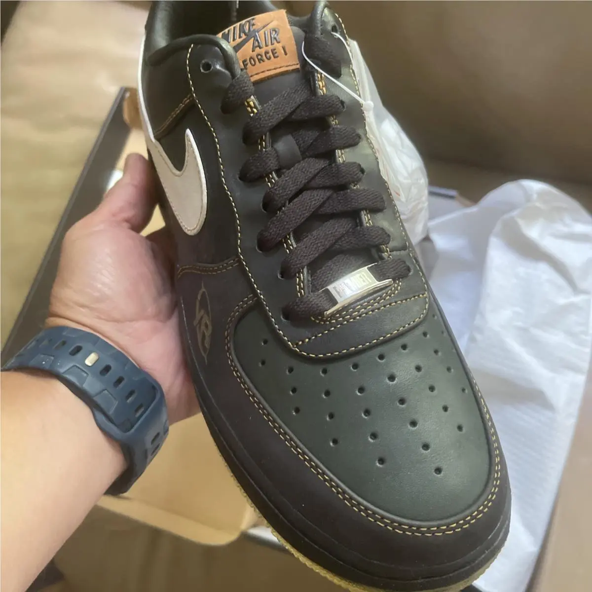 Nike shoes - Nike Air Force 1 - Air Force - 395178-001 - Black (UPC: 0884500712331) 7